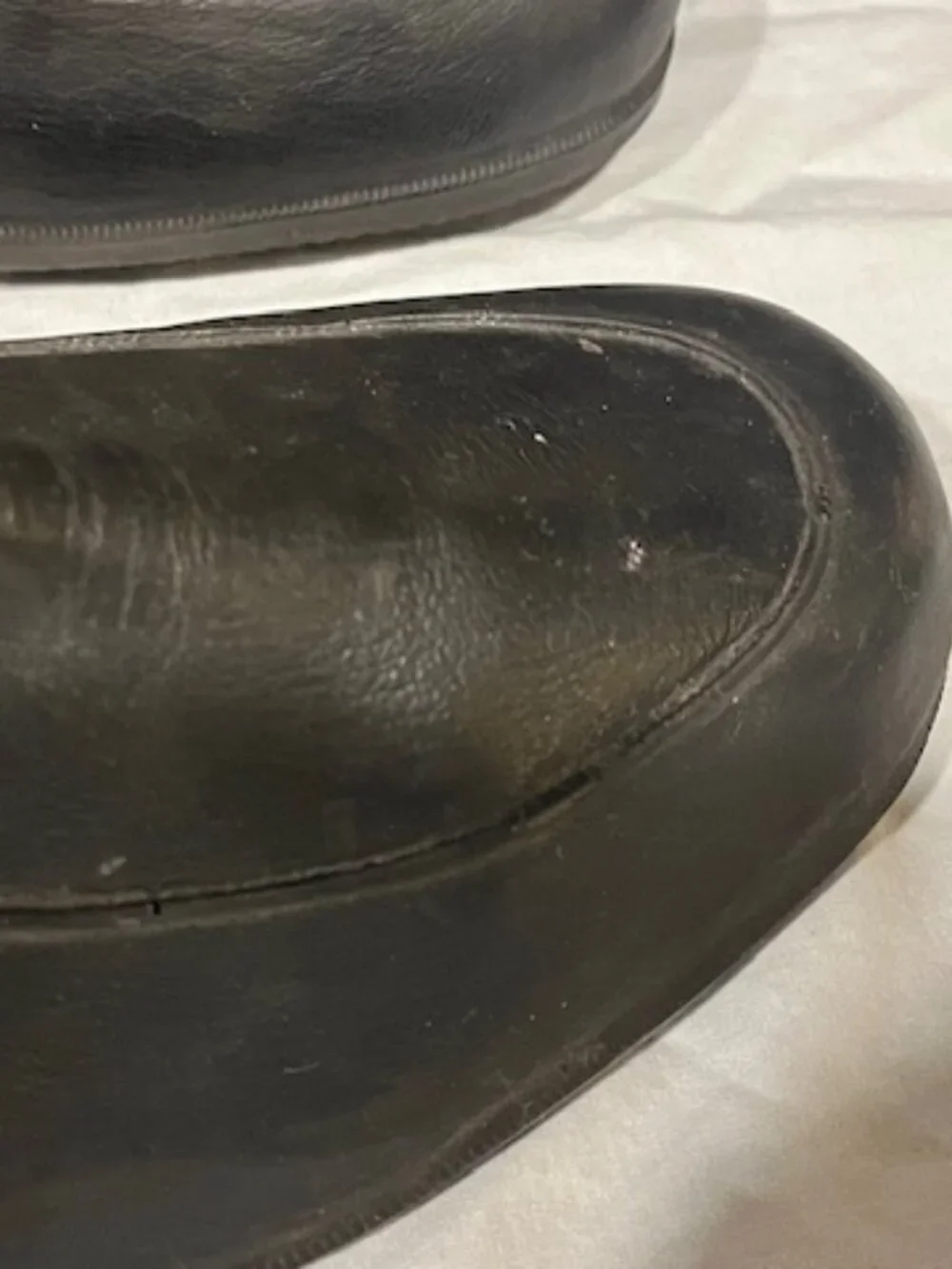 VTG Pair of The Original Totes Natural Rubber Black Slip-On Overshoes Men's LG
